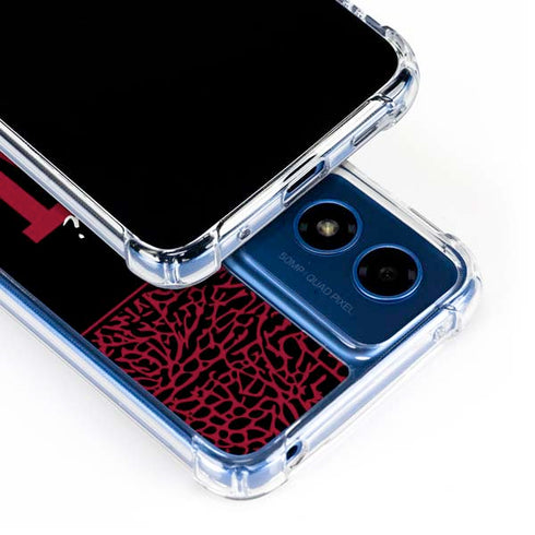 NBA Miami Heat Elephant Print Moto G 5G (2024) Clear Case